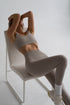 Basic Ribbed Leggings Cream
